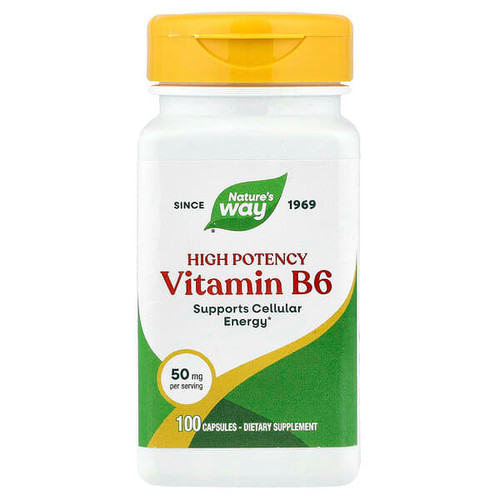 <img alt="Natures Way, Vitamin B6, 50 mg, 100 Capsules" title="Natures Way, Vitamin B6, 50 mg, 100 Capsules,033674404317"
