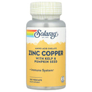 <img alt="Solaray, Zinc Copper with Kelp & Pumpkin Seed, 100 VegCaps" title="Solaray, Zinc Copper with Kelp & Pumpkin Seed, 100 VegCaps,076280471052"