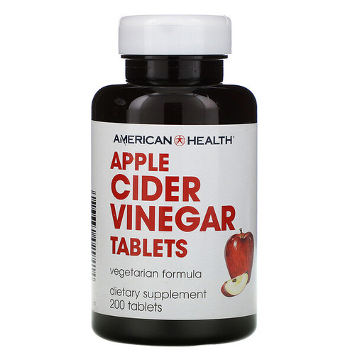 <img alt="American Health, Apple Cider Vinegar Tablets, 200 Tablets" title="American Health, Apple Cider Vinegar Tablets, 200 Tablets,076630029414"