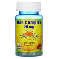<img alt="Natures Life, Iron Complex, 25 mg, 50 Veggie Caps" title="Natures Life, Iron Complex, 25 mg, 50 Veggie Caps,040647002265"