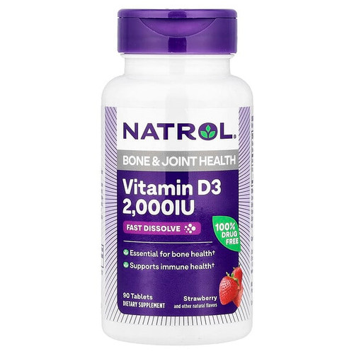 <img alt="Natrol, Vitamin D3, Strawberry, 2,000 IU, 90 Tablets" title="Natrol, Vitamin D3, Strawberry, 2,000 IU, 90 Tablets,047469058890"