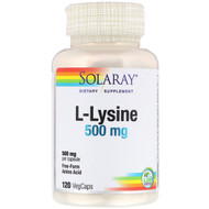 <img alt="Solaray, L-Lysine, 500 mg, 120 Veggie Caps" title="Solaray, L-Lysine, 500 mg, 120 Veggie Caps,076280049411"