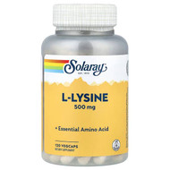 <img alt="Solaray, L-Lysine, 500 mg, 120 VegCaps" title="Solaray, L-Lysine, 500 mg, 120 VegCaps,076280049411"
