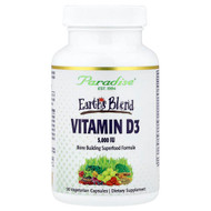 <img alt="Paradise Herbs, Earths Blend, Vitamin D3, 90 Vegetarian Capsules" title="Paradise Herbs, Earths Blend, Vitamin D3, 90 Vegetarian Capsules,601944778682"