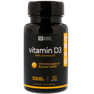 <img alt="Sports Research, Vitamin D3 with Coconut Oil, 125 mcg (5000 IU), 30 Softgels" title="Sports Research, Vitamin D3 with Coconut Oil, 125 mcg (5000 IU), 30 Softgels,023249010142"