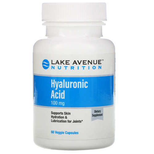 <img alt="Lake Avenue Nutrition, Hyaluronic Acid, 100 mg, 60 Veggie Capsules" title="Lake Avenue Nutrition, Hyaluronic Acid, 100 mg, 60 Veggie Capsules,898220016624"