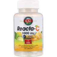<img alt="KAL, Reacta-C, 1000 mg, 60 Tablets" title="KAL, Reacta-C, 1000 mg, 60 Tablets,021245748809"