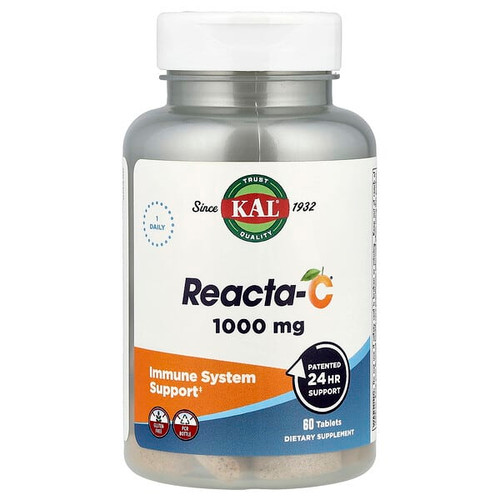 <img alt="KAL, Reacta-C, 1,000 mg, 60 Tablets" title="KAL, Reacta-C, 1,000 mg, 60 Tablets,021245748809"