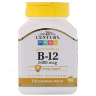 21st Century, B-12, 5000 mcg, 110 Sublingual Tablets