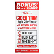<img alt="DietWorks, Cider Trim, Apple Cider Vinegar, 120 Capsules" title="DietWorks, Cider Trim, Apple Cider Vinegar, 120 Capsules,035046101770"