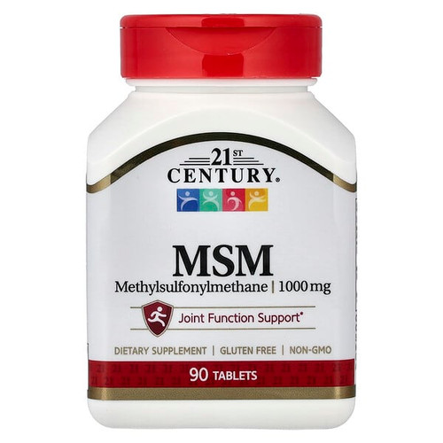 <img alt="21st Century, MSM, 1,000 mg, 90 Tablets" title="21st Century, MSM, 1,000 mg, 90 Tablets,740985217207"