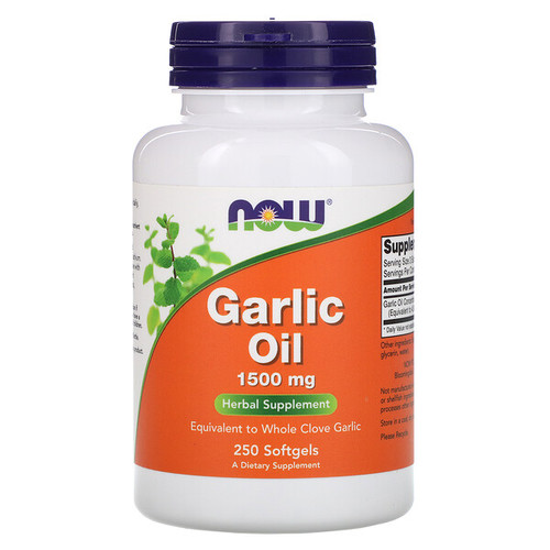 <img alt="Now Foods, Garlic Oil, 1,500 mg, 250 Softgels" title="Now Foods, Garlic Oil, 1,500 mg, 250 Softgels,733739017925"