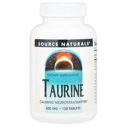 <img alt="Source Naturals, Taurine, 500 mg, 120 Tablets" title="Source Naturals, Taurine, 500 mg, 120 Tablets,021078012818"