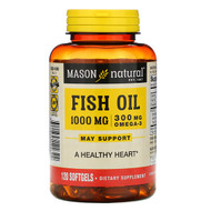 <img alt="Mason Natural, Omega-3 Fish Oil, 1000 mg, 120 Softgels" title="Mason Natural, Omega-3 Fish Oil, 1000 mg, 120 Softgels,311845122322"
