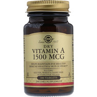<img alt="Solgar, Dry Vitamin A, 1,500 mcg, 100 Tablets" title="Solgar, Dry Vitamin A, 1,500 mcg, 100 Tablets,033984028203"