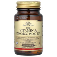 <img alt="Solgar, Dry Vitamin A, 100 Tablets" title="Solgar, Dry Vitamin A, 100 Tablets,033984028203"