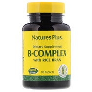 <img alt="Natures Plus, B-Complex with Rice Bran, 90 Tablets" title="Natures Plus, B-Complex with Rice Bran, 90 Tablets,097467014800"