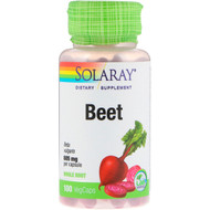 <img alt="Solaray, Beet, 605 mg, 100 VegCaps" title="Solaray, Beet, 605 mg, 100 VegCaps,076280001600"