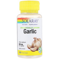 <img alt="Solaray, Organically Grown Garlic, 600 mg, 100 VegCaps" title="Solaray, Organically Grown Garlic, 600 mg, 100 VegCaps,076280192858"