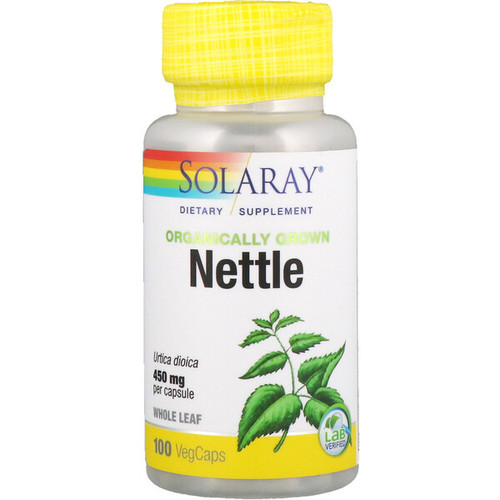 <img alt="Solaray, Organically Grown Nettle, 450 mg, 100 VegCaps" title="Solaray, Organically Grown Nettle, 450 mg, 100 VegCaps,076280194104"