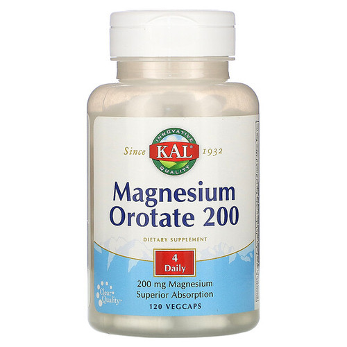 <img alt="KAL, Magnesium Orotate, 200 mg, 60 Tablets" title="KAL, Magnesium Orotate, 200 mg, 60 Tablets,021245710608"