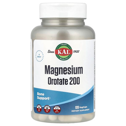 <img alt="KAL, Magnesium Orotate 200, 120 VegCaps (50 mg per Capsule)" title="KAL, Magnesium Orotate 200, 120 VegCaps (50 mg per Capsule),021245710608"