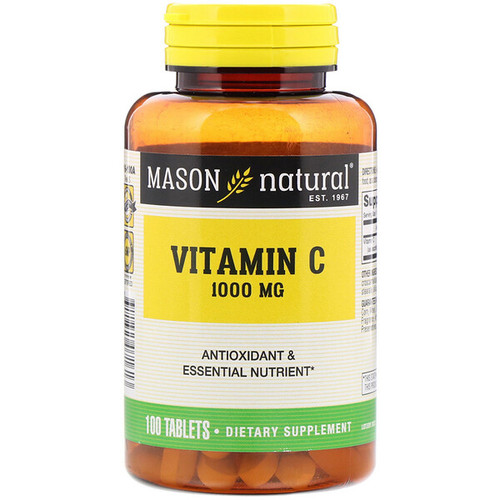 <img alt="Mason Natural, Vitamin C, 1000 mg, 100 Tablets" title="Mason Natural, Vitamin C, 1000 mg, 100 Tablets,311845071613"