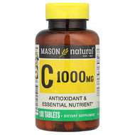 <img alt="Mason Natural, Vitamin C, 1,000 mg, 100 Tablets" title="Mason Natural, Vitamin C, 1,000 mg, 100 Tablets,311845071613"