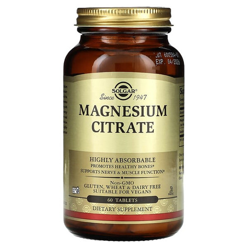 <img alt="Solgar, Magnesium Citrate, 60 Tablets" title="Solgar, Magnesium Citrate, 60 Tablets,033984592049"