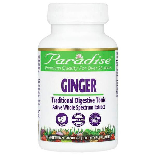 <img alt="Paradise Herbs, Ginger, 60 Vegetarian Capsules (250 mg per Capsule)" title="Paradise Herbs, Ginger, 60 Vegetarian Capsules (250 mg per Capsule),601944777241"