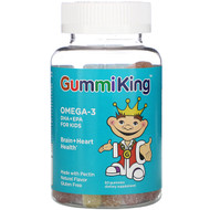 <img alt="GummiKing, DHA Omega-3 Gummi for Kids, 60 Gummies" title="GummiKing, DHA Omega-3 Gummi for Kids, 60 Gummies,835776000837"