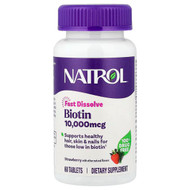 <img alt="Natrol, Biotin, Fast Dissolve, Strawberry, 10,000 mcg, 60 Tablets" title="Natrol, Biotin, Fast Dissolve, Strawberry, 10,000 mcg, 60 Tablets,047469068851"