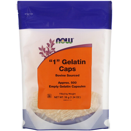 <img alt="Now Foods, "1" Gelatin Caps, 500 Empty Capsules" title="Now Foods, "1" Gelatin Caps, 500 Empty Capsules,733739051714"
