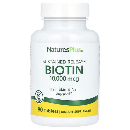 <img alt="NaturesPlus, Sustained Release Biotin, 10,000 mcg, 90 Tablets" title="NaturesPlus, Sustained Release Biotin, 10,000 mcg, 90 Tablets,097467017931"