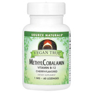 <img alt="Source Naturals, Vegan True, MethylCobalamin, Cherry , 1 mg, 60 Lozenges" title="Source Naturals, Vegan True, MethylCobalamin, Cherry , 1 mg, 60 Lozenges,021078025764"