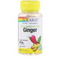 <img alt="Solaray, Organically Grown Ginger, 540 mg, 100 VegCaps" title="Solaray, Organically Grown Ginger, 540 mg, 100 VegCaps,076280193008"