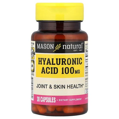 <img alt="Mason Natural, Hyaluronic Acid, 100 mg, 30 Capsules" title="Mason Natural, Hyaluronic Acid, 100 mg, 30 Capsules,311845177780"