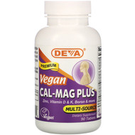 <img alt="Deva, Vegan, Cal-Mag Plus, 90 Tablets" title="Deva, Vegan, Cal-Mag Plus, 90 Tablets,895634000034"