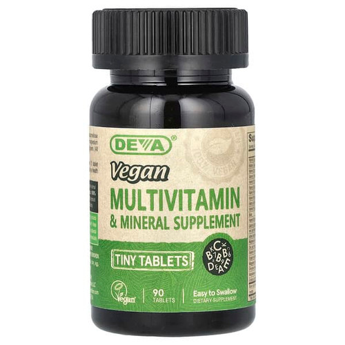 <img alt="Deva, Vegan Multivitamin & Mineral Supplement, 90 Tiny Tablets" title="Deva, Vegan Multivitamin & Mineral Supplement, 90 Tiny Tablets,895634000294"