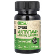 <img alt="Deva, Vegan Multivitamin & Mineral Supplement, 90 Tiny Tablets" title="Deva, Vegan Multivitamin & Mineral Supplement, 90 Tiny Tablets,895634000294"