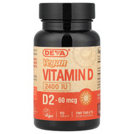 <img alt="Deva, Vegan Vitamin D2, 60 mcg (2,400 IU), 90 Tablets" title="Deva, Vegan Vitamin D2, 60 mcg (2,400 IU), 90 Tablets,895634000331"