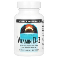 <img alt="Source Naturals, Vitamin D-3, 25 mcg (1,000 IU), 200 Tablets" title="Source Naturals, Vitamin D-3, 25 mcg (1,000 IU), 200 Tablets,021078017929"