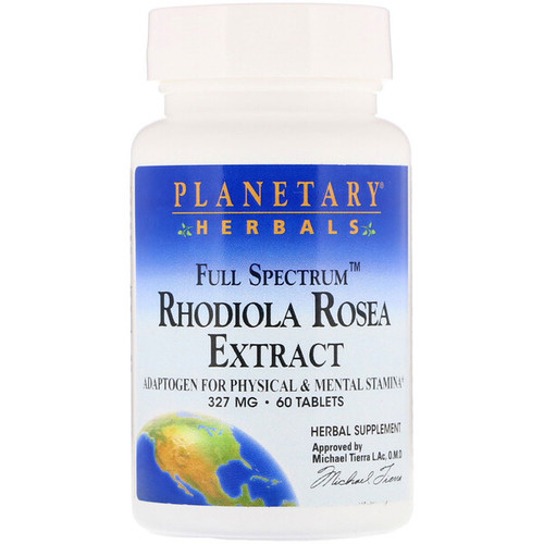 <img alt="Planetary Herbals, Rhodiola Rosea Extract, Full Spectrum, 327 mg, 60 Tablets" title="Planetary Herbals, Rhodiola Rosea Extract, Full Spectrum, 327 mg, 60 Tablets,021078104445"