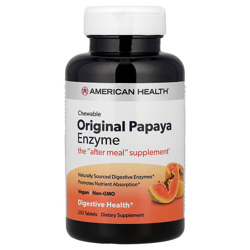 <img alt="American Health, Original Chewable Papaya Enzyme, 250 Tablets" title="American Health, Original Chewable Papaya Enzyme, 250 Tablets,076630501040"