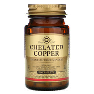<img alt="Solgar, Chelated Copper, 100 Tablets" title="Solgar, Chelated Copper, 100 Tablets,033984006409"