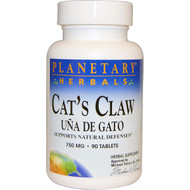<img alt="Planetary Herbals, Cats Claw, Una de Gato, 750 mg, 90 Tablets" title="Planetary Herbals, Cats Claw, Una de Gato, 750 mg, 90 Tablets,021078102625"