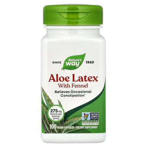 <img alt="Natures Way, Aloe Latex with Fennel, 100 Vegan Capsules" title="Natures Way, Aloe Latex with Fennel, 100 Vegan Capsules,033674101506"