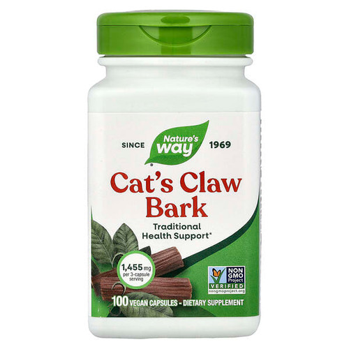 <img alt="Natures Way, Cats Claw Bark, 100 Vegan Capsules (0.48 mg per Capsule)" title="Natures Way, Cats Claw Bark, 100 Vegan Capsules (0.48 mg per Capsule),033674114506"