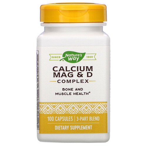 <img alt="Natures Way, Calcium Mag & D Complex, 100 Capsules" title="Natures Way, Calcium Mag & D Complex, 100 Capsules,033674414200"