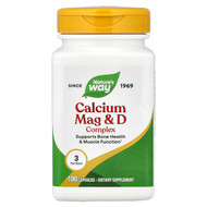 <img alt="Natures Way, Calcium Mag & D Complex, 100 Capsules" title="Natures Way, Calcium Mag & D Complex, 100 Capsules,033674414200"